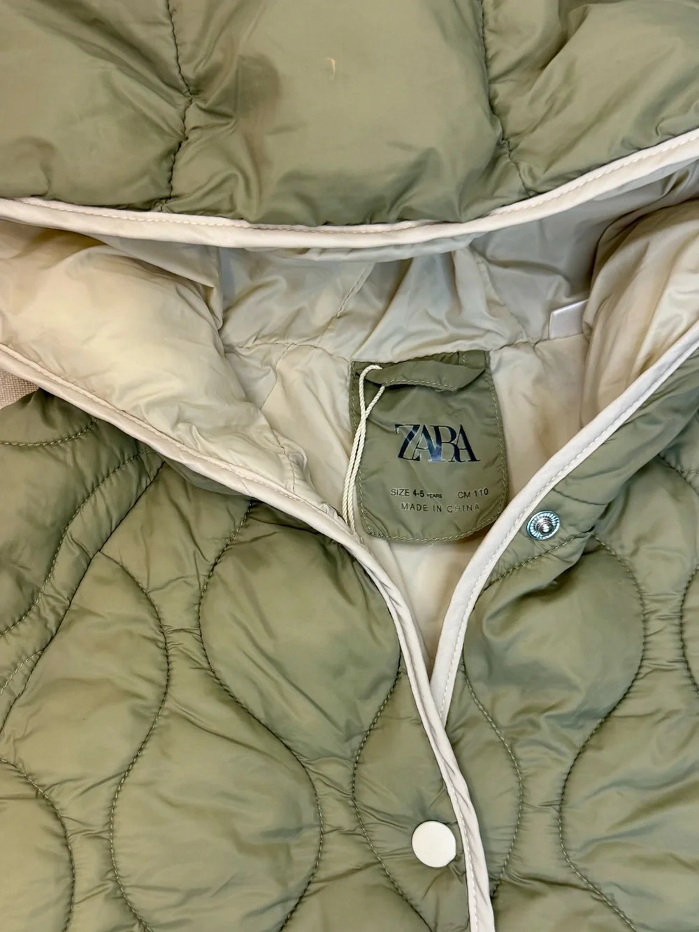 Zara quilted hooded